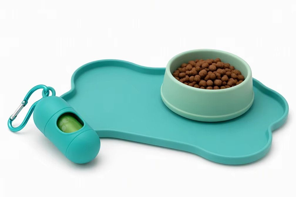Pet waste bag dispensers and hygiene products
