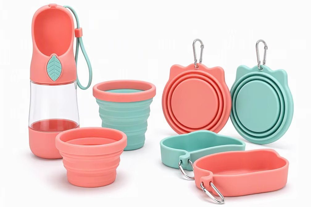 Pet travel water bottles and outdoor accessories